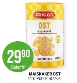 Kiwi Friggs Maiskaker Ost tilbud