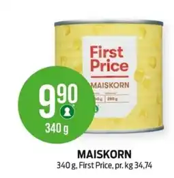 Kiwi First Price Maiskorn tilbud