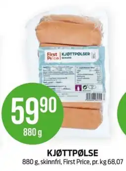 Kiwi First Price Kjøttpølse tilbud