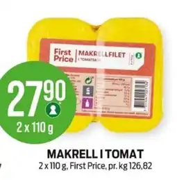 Kiwi First Price Makrell i Tomat tilbud