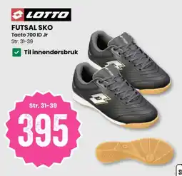 Sport Outlet Lotto Futsal Sko Tacto 700 ID Jr tilbud