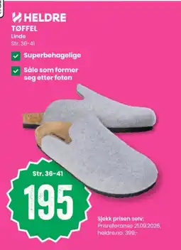 Sport Outlet Heldre Tøffel tilbud