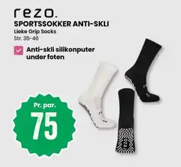 Sport Outlet Rezo sportssokker anti-skli tilbud