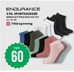Sport Outlet ENDURANCE 3 PK. SPORTSSOKKER tilbud