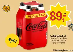 Coop Prix Coca-Cola Zero Sugar tilbud
