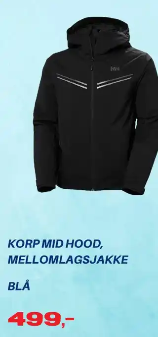 Helly Hansen Korp Mid Hood, Mellomlagsjakke