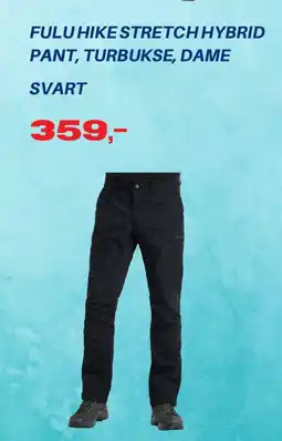 XXL Sport Fulu Hike stretch hybrid pant, turbukse, dame svart tilbud