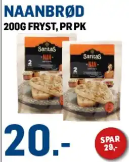 Price Lagerbutikk SaritaS Naanbrød tilbud