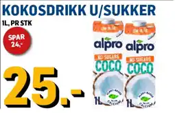 Price Lagerbutikk Alpro Kokosdrikk U/sukker tilbud