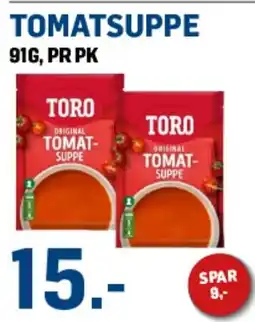 Price Lagerbutikk Toro Tomatsuppe tilbud