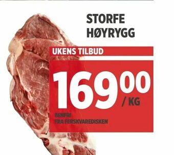 Meny Storfe høyrygg tilbud