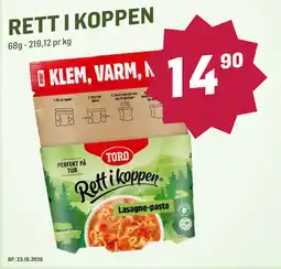 Holdbart Toro Rett i koppen tilbud