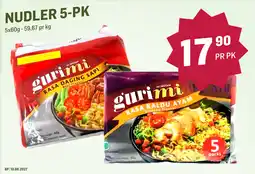 Holdbart Gurimi nudler 5-pk tilbud