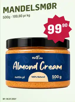 Holdbart nuttin Almond Cream tilbud