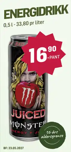 Holdbart Monster Energy + Juice tilbud