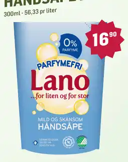 Holdbart Lano håndsåpe tilbud