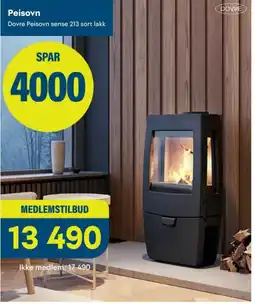 Maxbo Dovre Peisovn sense 213 sort lakk tilbud