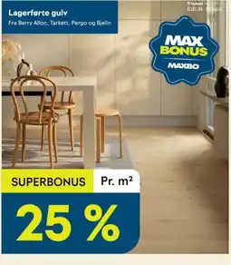Maxbo Lagerførte gulv tilbud