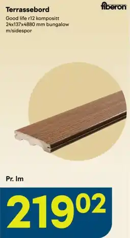 Maxbo Fiberon Terrassebord Good life r12 kompositt tilbud