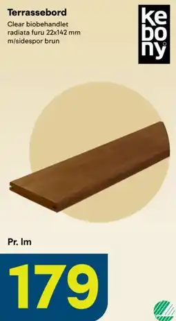 Maxbo Kebony Terrassebord tilbud