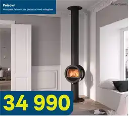 Maxbo Nordpeis Peisovn me pedestal med sideglass tilbud