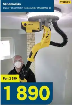 Maxbo Stanley Slipemaskin fatmax 750w sfmee500s-qs tilbud