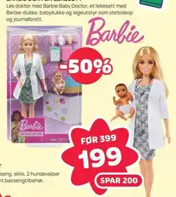 Extra Leker Barbie Baby Doctor tilbud