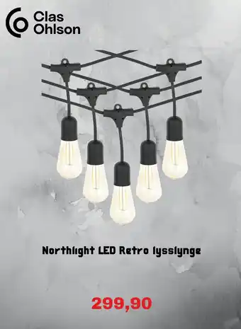 Clas Ohlson Northlight LED Retro lysslynge
