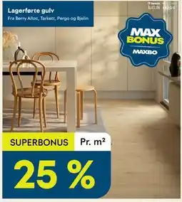 Maxbo Lagerførte gulv tilbud