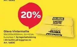Byggmax Glava Vintermatte tilbud
