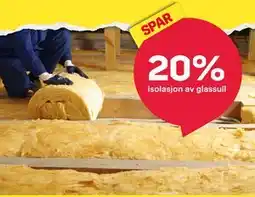 Byggmax isolasjon av glassull tilbud