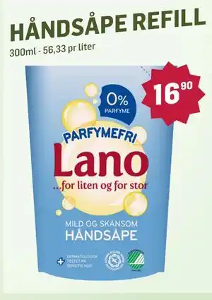 Holdbart HÅNDSÅPE REFILL tilbud