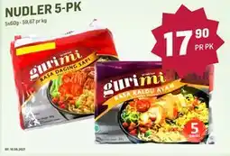 Holdbart NUDLER 5-PK tilbud