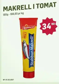 Holdbart MAKRELL I TOMAT tilbud