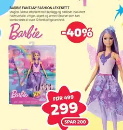 Extra Leker Barbie fantasy fashion lekesett tilbud