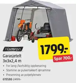Jula Hamron garasjetelt tilbud