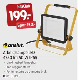 Jula anslut Arbeidslampe LED tilbud