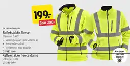 Jula Bluewear Refleksjakke fleece tilbud
