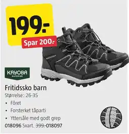Jula Kayoba Outdoor Fritidssko barn tilbud