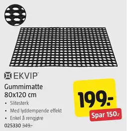 Jula Ekvip Gummimatte tilbud
