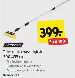 Jula Hamron Teleskopisk vaskebørste tilbud