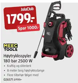Jula MeeC Tools høytrykksspyler tilbud