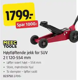 Jula MeeC Tools Høytløftende jekk for SUV tilbud