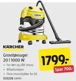 Jula Kärcher grovstøvsuger tilbud