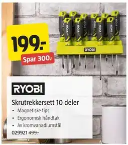 Jula Skrutrekkersett 10 deler tilbud