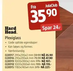 Jula Plexiglass, Medlemspris tilbud