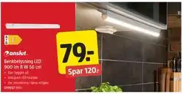 Jula Benkbelysning LED 900 lm 8 W 56 cm tilbud