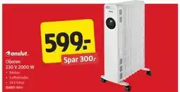 Jula Oljeovn 230 V 2000 W tilbud