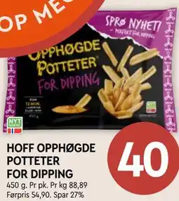 Coop Mega HOFF OPPHØGDE POTTETER FOR DIPPING tilbud