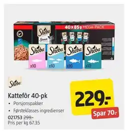 Jula Kattefôr 40-pk tilbud